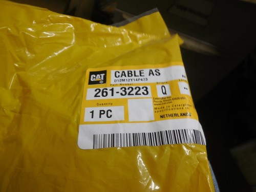 CATERPILLAR CABLE ASSEMBLY #261-3223 STILL SEALED IN FACTORY PACKAGING - Picture 2 of 2