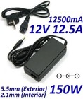 Cargador Corriente 12V 12.5A 12500mA 5.5mm 2.1mm 150W CCTV TIRA RGB LED STRIP