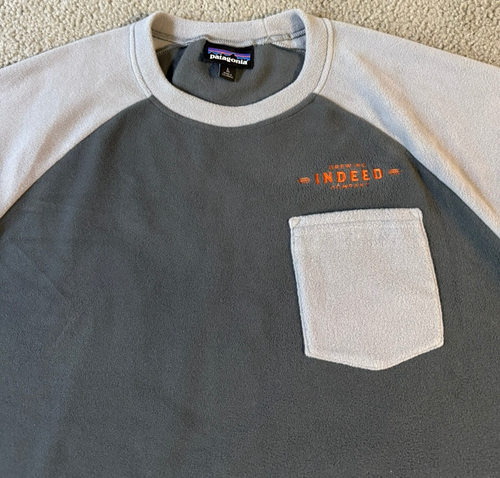 Patagonia Indeed Brewing Men's Fleece Ringer Sweatshirt - Double Gray - Large - Picture 3 of 5
