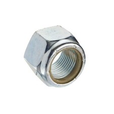UNF NYLOC NUTS BZP 1/4", 5/16", 3/8", 7/16", 1/2", 5/8" Nylon Lock Nut Zinc 