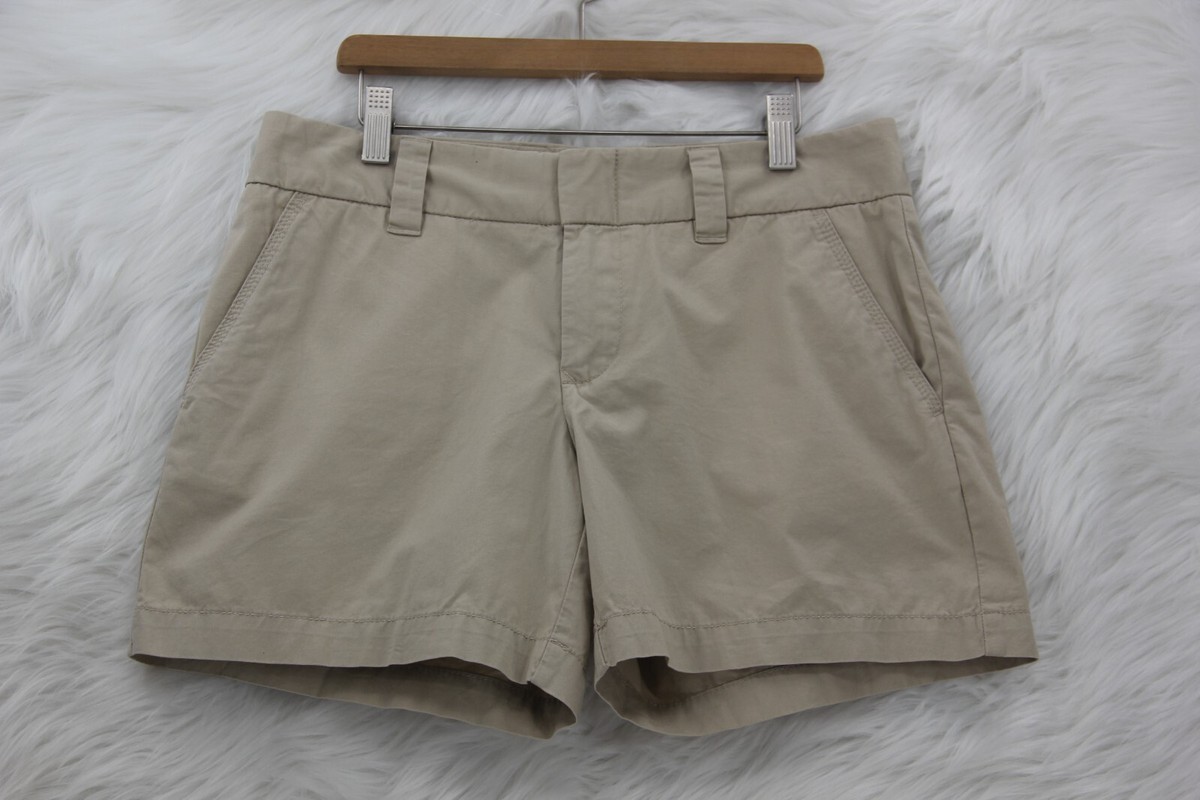 Tommy Hilfiger Shorts Women's Sz 4 Beige Chino Flat Front NWT