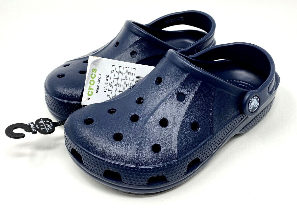 Crocs Kids Ralen Clog Size 1, Navy Blue New