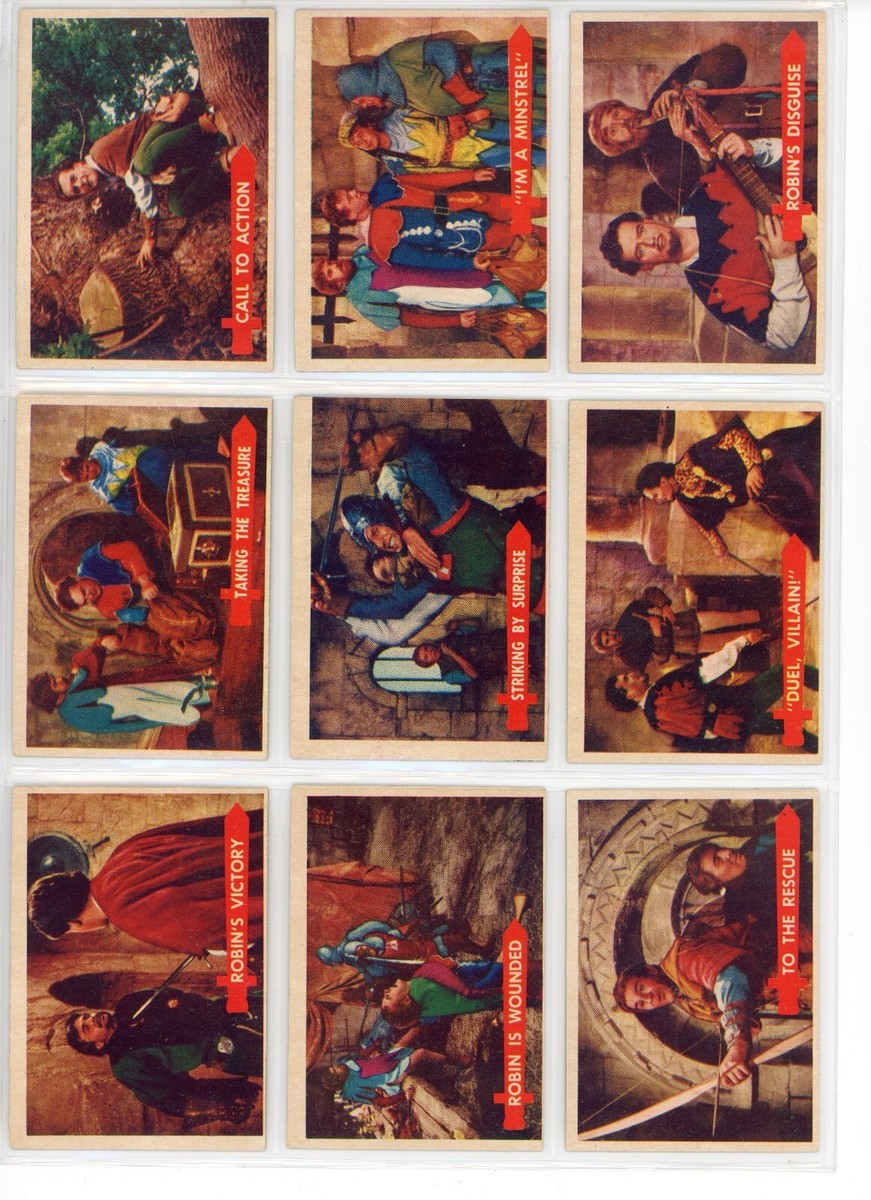 1957 ROBIN HOOD Complete 60 Card Set- All cards Scanned HIGH GRADE