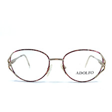 Adolfo Eyeglasses 2008 MULTI GOLD gold BrownMetal Frames 53[]18 130 mm