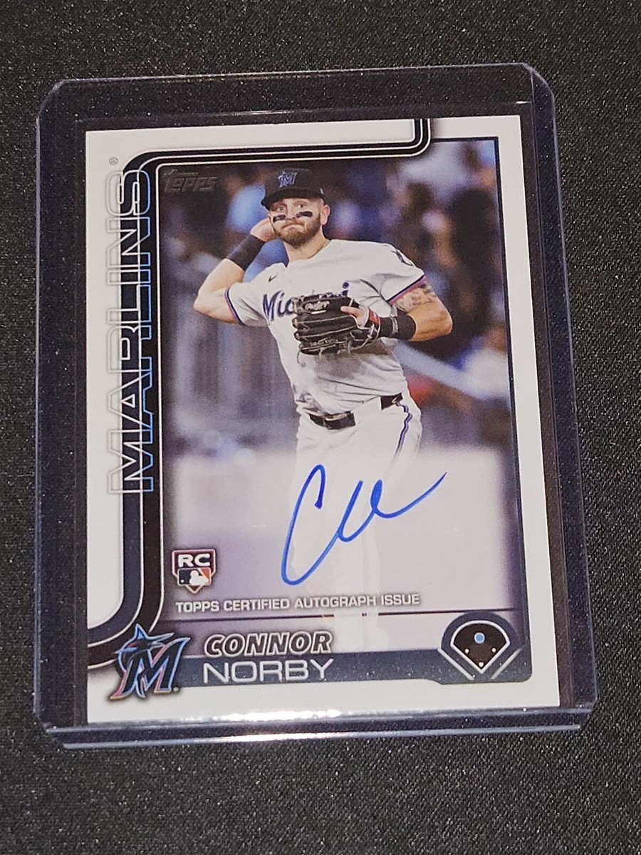 2025 Topps Series 1 Connor Norby Flagship Real One Rookie Auto On