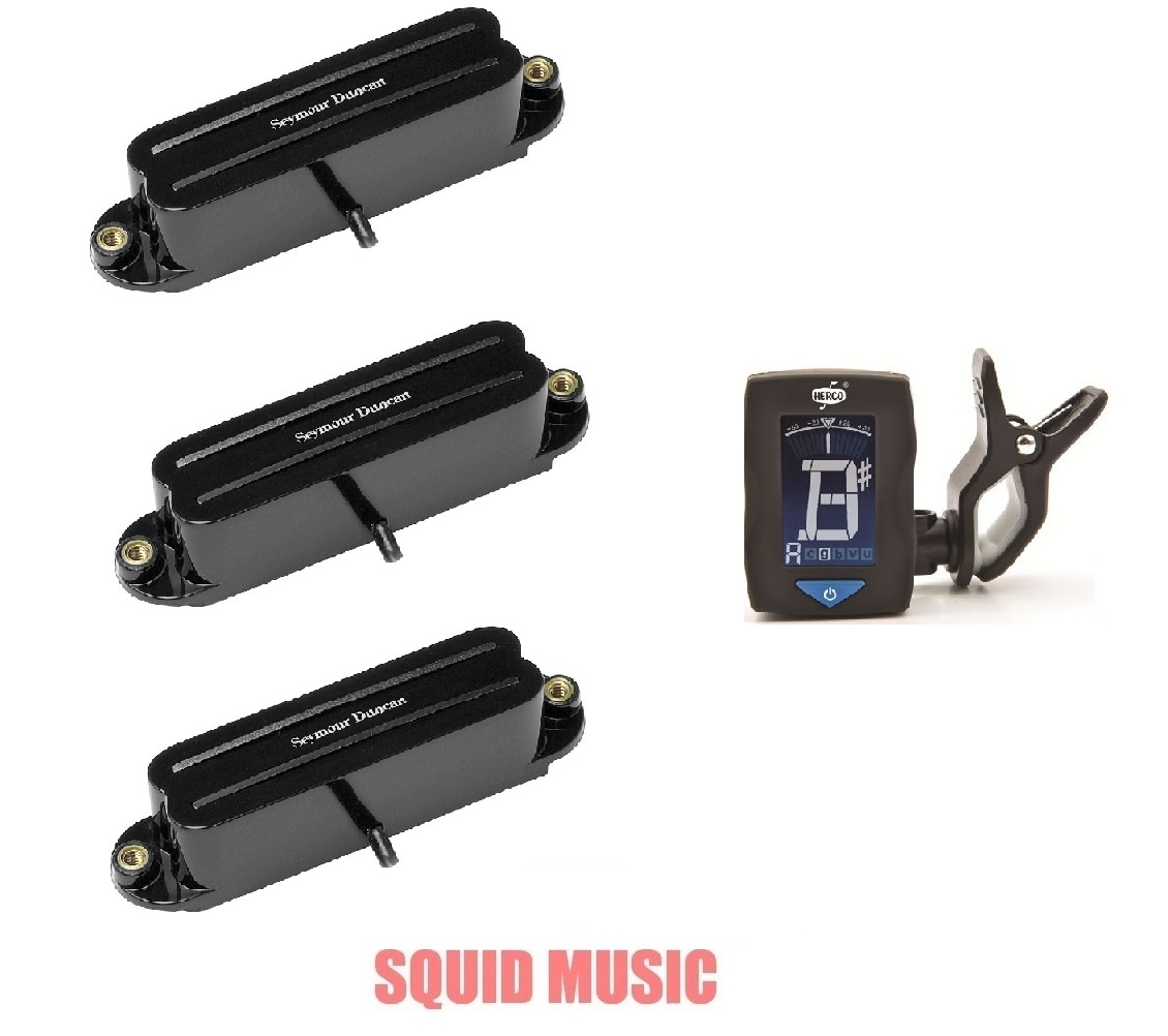 Seymour Duncan SHR-1 Hot Rails Black For Strat Set (TUNER) SHR-1b 