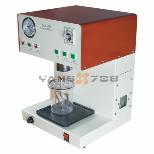 1PC Dental Lab Vacuum Mixer ZKJ-3 Mixing Vibrating Machine with Built-in Pump - Afbeelding 1 van 5