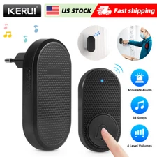 KERUI Wireless Doorbell Chime & Plugin Receiver Kit 500Ft Range Home Waterproof 