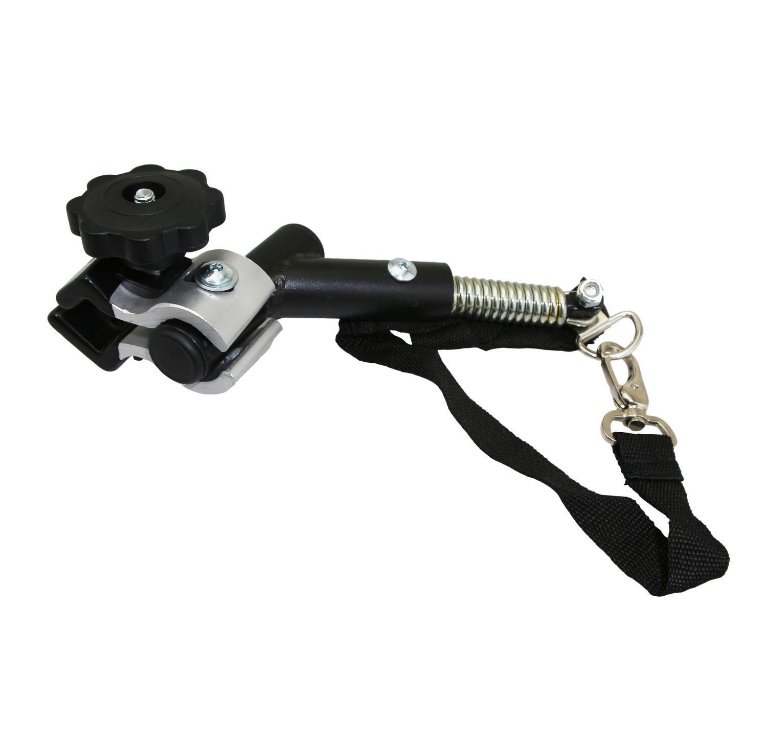 Attache remorque vélo enfant flexible avec molette de serrage rapide pour vélo noir