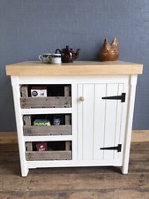 Rustic Pine Freestanding Handmade Cupboard Storage Unit Bespoke centre island