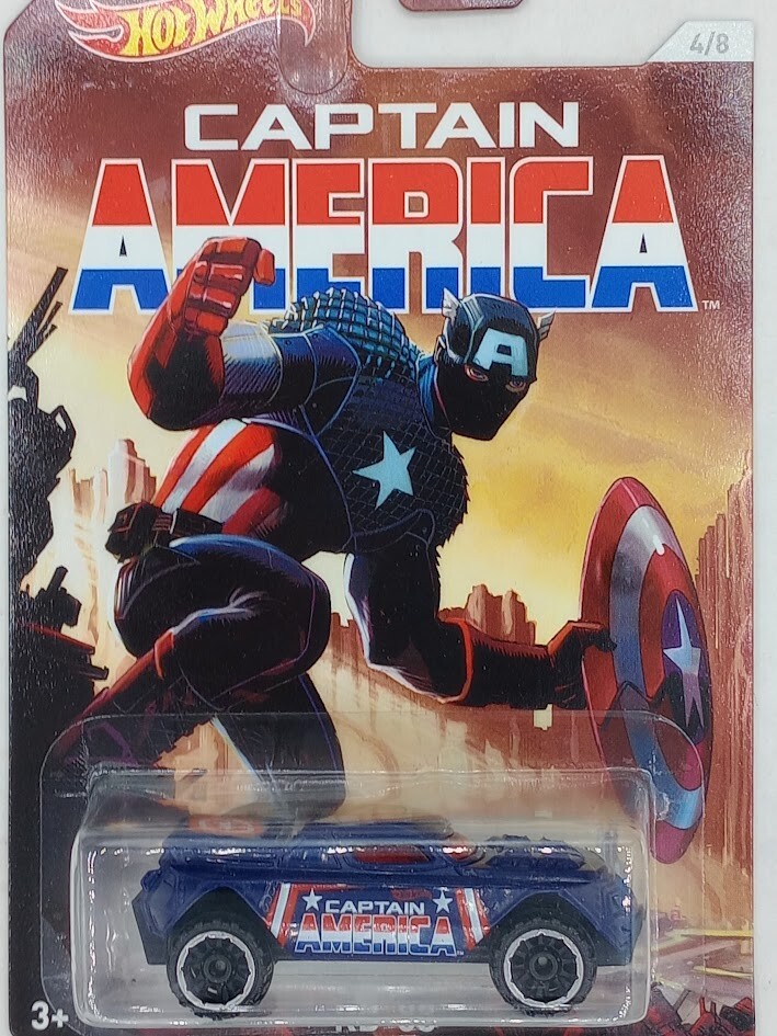 2016 Hot Wheels Marvel Captain America RD-08 – Series 4/8 — Character Car — New