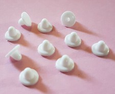 OHRCLIPS CLIPS 10 WEIßE GUMMI POLSTER