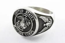 US-UNITED STATES MARINE CORPS Military Men's Ring / 137