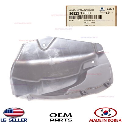 Genuine Fender Liner Rear RIGHT Passenger Side ⭐OEM⭐ Hyundai