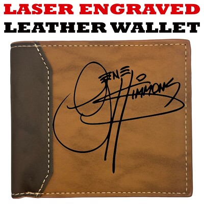Gene Simmons - Kiss Leather Wallet Bifold Premium Quality NEW