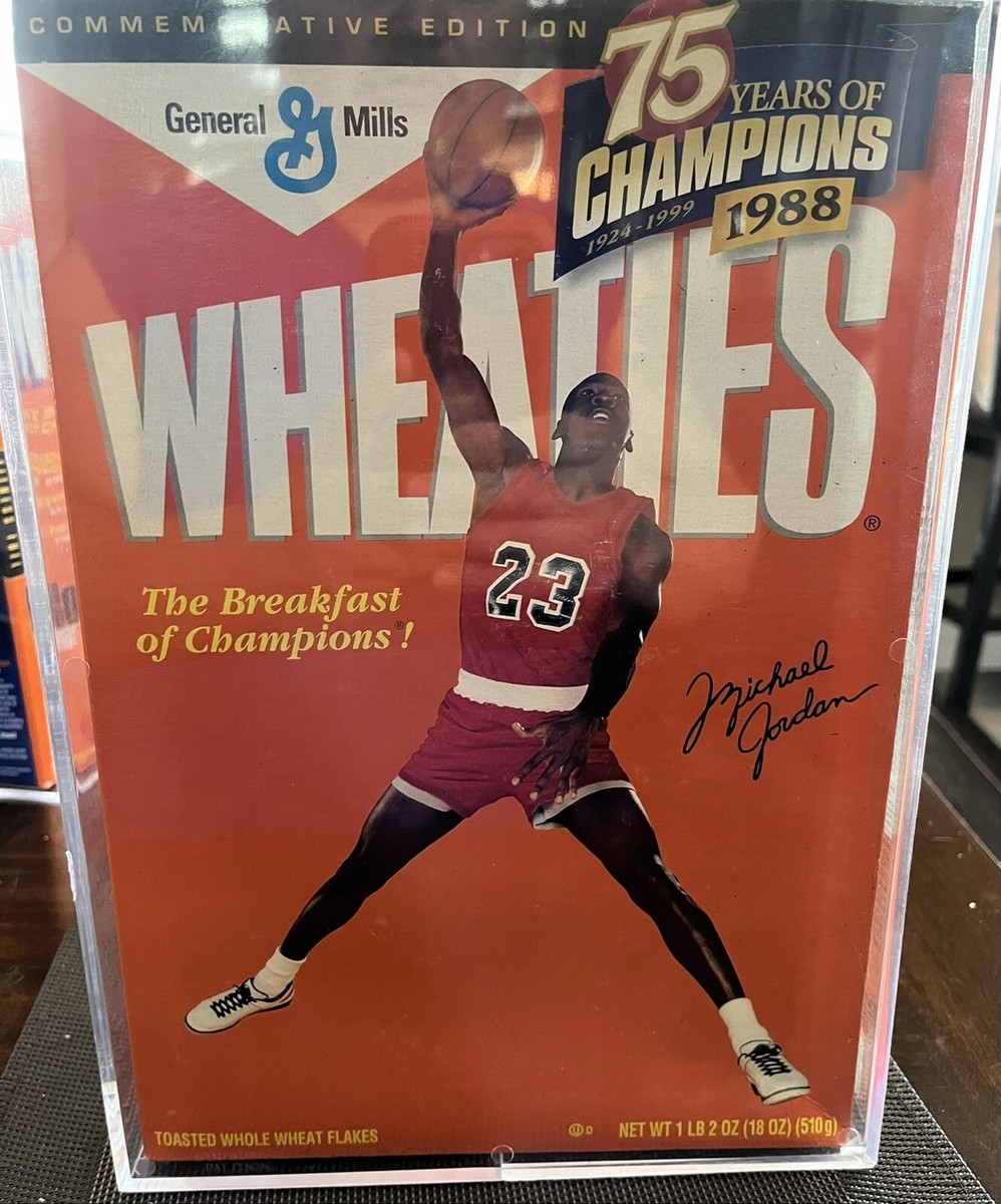 Michael Jordan 1988 Wheaties Cereal Empty Collectors Box With