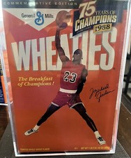 Michael Jordan 1988 Wheaties Cereal Empty Col...