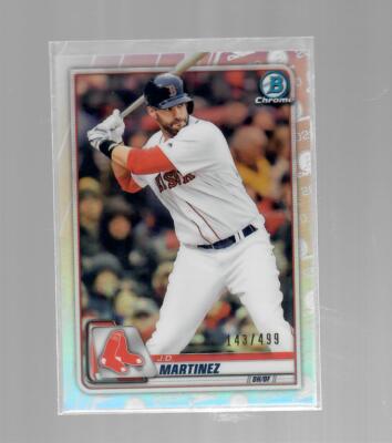 J.D. Martinez 2020 Bowman Chrome Refractor 143/499  card  # 17