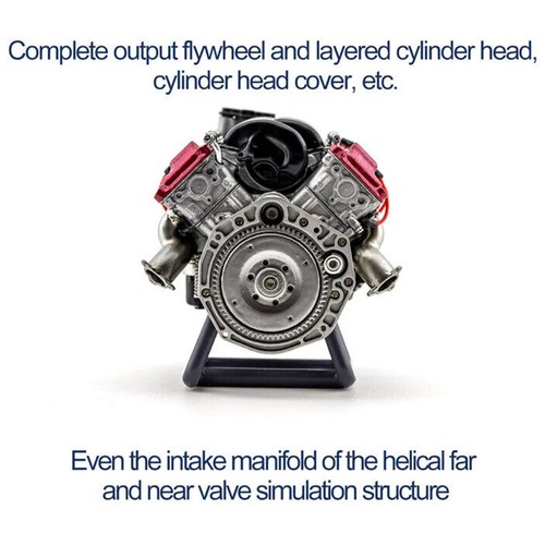 Mini V8 - Engine Model Kit That Runs Mechanical unassembly model DIY kits - Picture 7 of 14