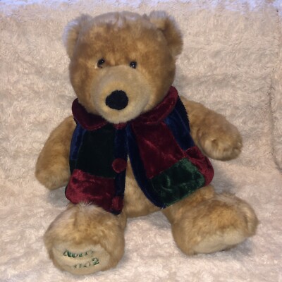 Dan Dee großer Notty Sammlerstück Weihnachtsbär selten weiches Plüschtier Teddybär