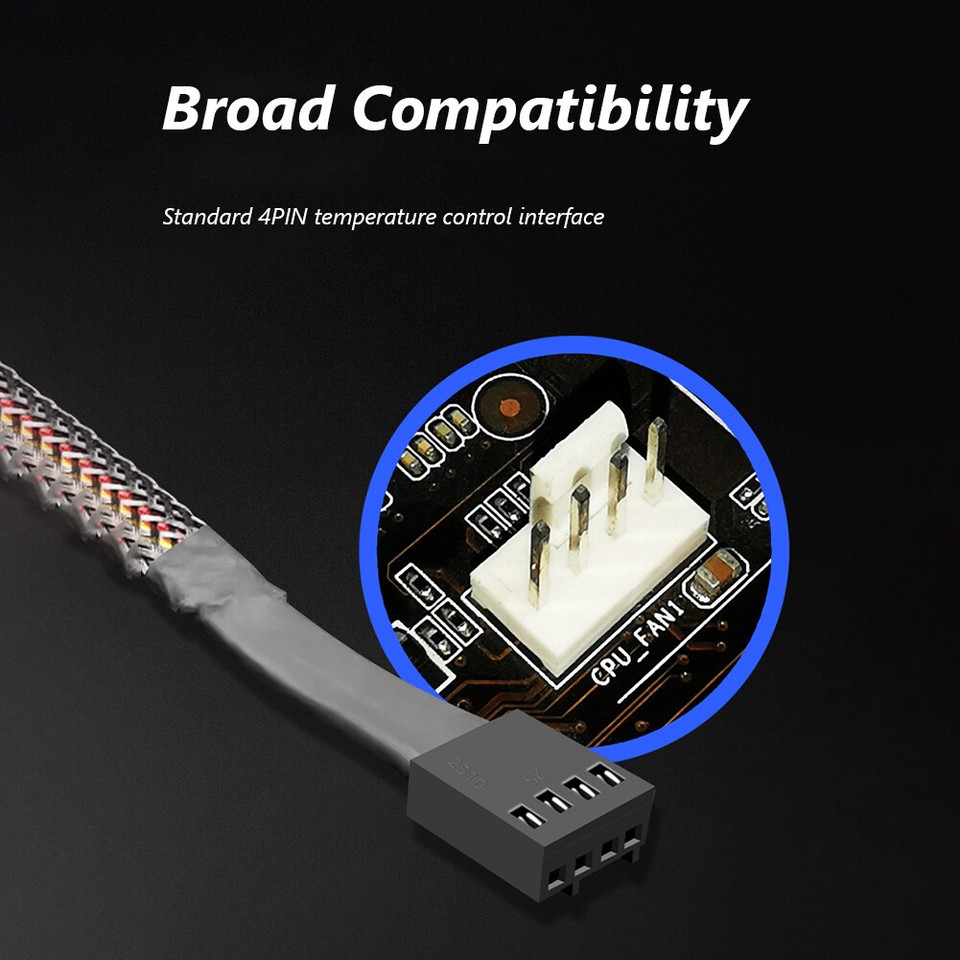 Cable Matters 4 Cavi Prolunga Ventola PWM 4 Pin - 30 Cm, Gestione Cavi PC, Raffreddamento - Foto 3