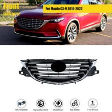 For Mazda CX-9 2016-2022 Front Bumper Black Grille TK49-50712 W/O Emblem New