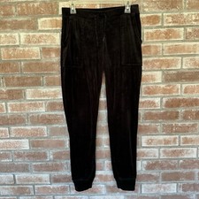 House of Harlow 1960 Velour Joggers Sweatpants Black Small