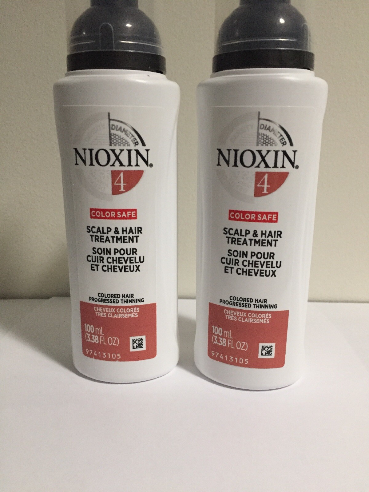Lot Of 2 Nioxin System 4 Scalp Hair Treatment 3 38 Oz Color