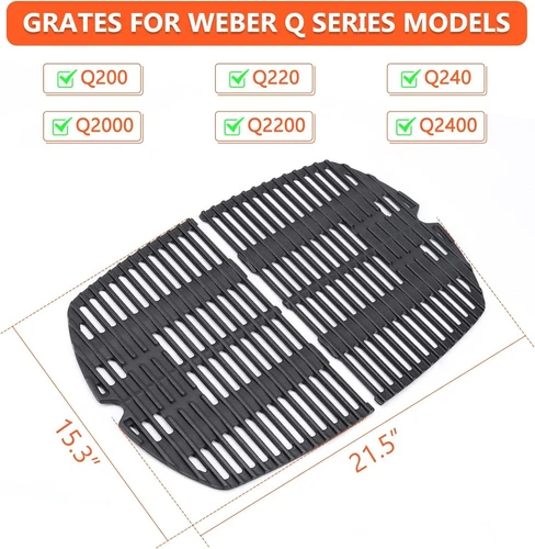 Cast Iron Grate for Q200, Q220, Q2000, Q2200,Q2400 Series Replacement Parts AU - Picture 8 of 11