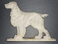 Vintage Cast Zinc Fence Topper English Springer Spaniel 11” X 9” Waco Fence Co 