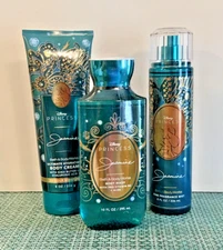 DISNEY PRINCESS JASMINE FRAGRANCE MIST  + CREAM + GEL SET X 3 BATH BODY WORKS