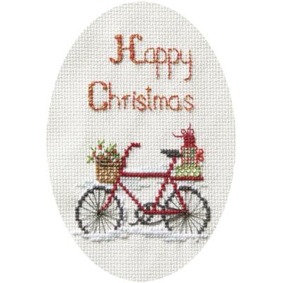 Bothy Threads Grußkarte Kreuzstich-Set ''Weihnachtslieferung'', 9x13.3cm, DWCDX55,