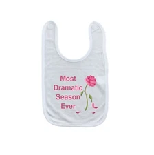 Most Dramatic Season Ever Baby Bib - Laughing Giraffe Baby Bib - One Size