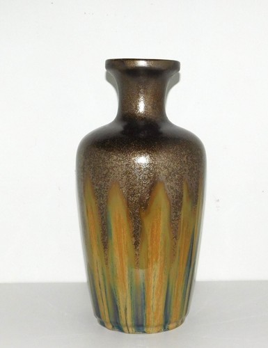 Vintage chinesische TROPFGLASUR Keramik GROSSE VASE signiert - Bild 13 von 14