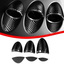 Pegatinas de cubierta de puntero de tablero de fibra de carbono real para Nissan 350Z Z33