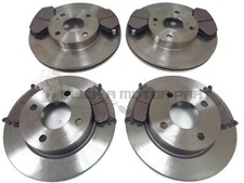 FRONT & REAR BRAKE DISCS & PADS  CHECK SIZE CHOICE FOR MAZDA MX5 MX-5 MK2 1.8