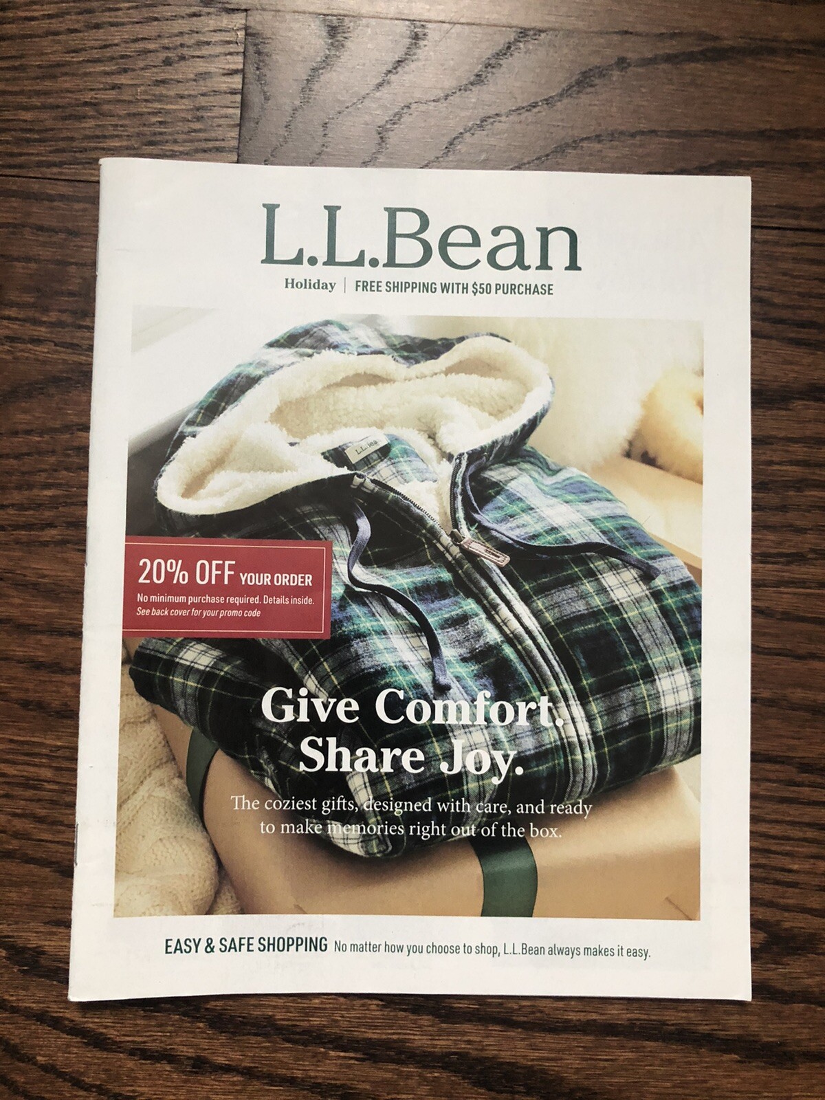 L.L.BEAN FALL HOLIDAY 2020 GIVE COMFORT SHARE JOY CATALOG LOOKBOOK eBay