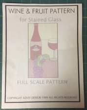 Wine  Fruit Pattern for Stained Glass or Fabric