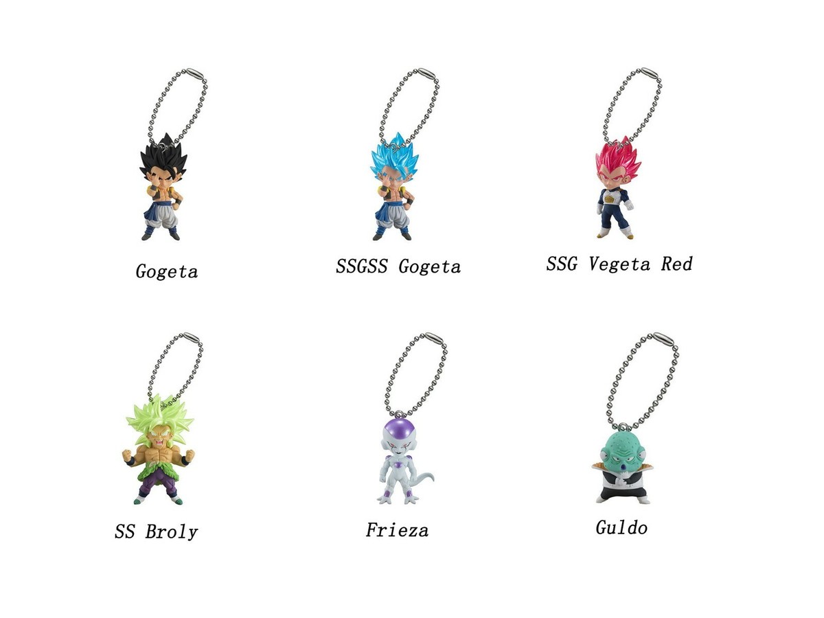 Dragon Ball Z Super Burst Anime Mascot PVC Keychain Figure