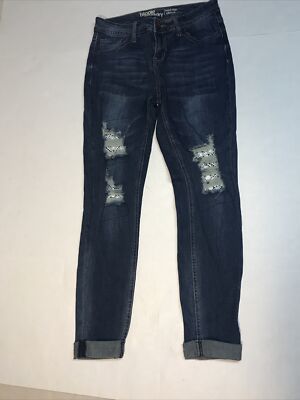 Hippie Laundry Mid Rise Skinny Jeans Size 28 Girls Distressed