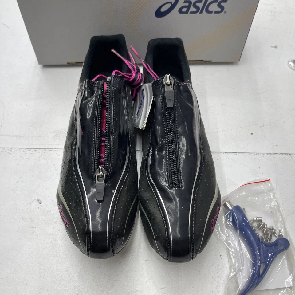 Zapatos Asics Prima Diva Sprint 2 Fucsia Plateados Atletismo Spike para mujer 7’ Foto 2 de 4