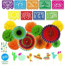 Mexican Fiesta Party Supplies Festival Decorations Kit Mexico theme party Dec...