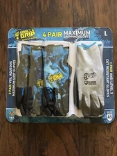Gorilla Grip Maximum Gripping Gloves 4 Pack Never Slip Gloves Sz L 1 Pair cut Re