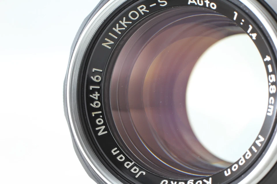 CLA'd PAT PEND [Near MINT+] Nikon Nikkor-S Auto 5.8cm 58mm f/1.4 Non-Ai Lens JP - Image 3 of 4