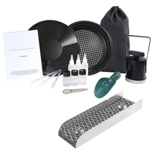 Gold Panning Kit With Sluice Box 12" Aluminum Gold Mining Equipment 16 PCS