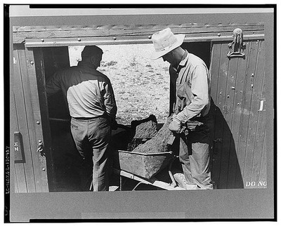 Ouray Colorado 1940 Gold Ore Concentrate Loading Narrow Gauge Railroad