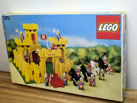 Lego 375 Yellow Castle 100% Original Box RARE Box Knights Vintage Knights Castle