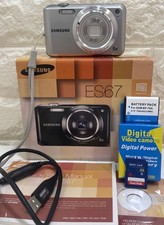 Samsung ES67 10.2MP Digital Camera Silver Full Kit W/NEW BATTERY Excellent Cond
