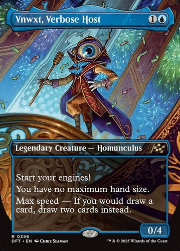 MTG VNWXT, VERBOSE HOST 356 FOIL EXC - VNWXT, PRESENTATORE PROLISSO - DFT X EN - Bild 1 von 1