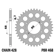 Modenas X-Cite 135 2007-2007 Sprocket PBR Pitch 428 42 Tooth Iron